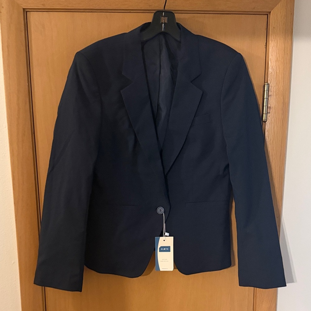 Kloth Women’s Kohler Front Desk Agent Blazer Career Office New Navy Blue Size 8